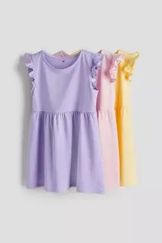 3 пары платьев из джерси H&M, фиолетовый