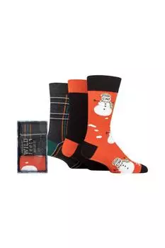 3 пары рождественских подарочных носков Winter Wonderland в упаковке SOCKSHOP Wild Feet, белый