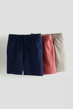 3 пары шорт из джерси H&M, красный