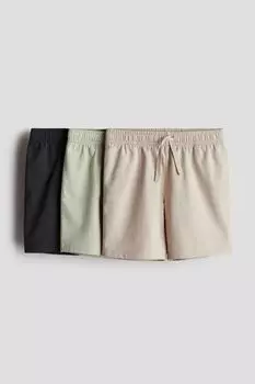 3 пары шорт из джерси H&M, зеленый