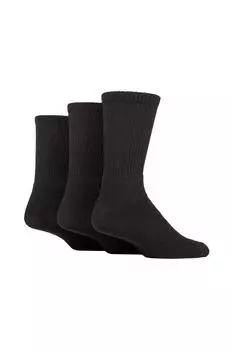 3 пары спортивных носков из 100% переработанного простого хлопка SOCKSHOP TORE, черный
