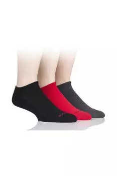 3 пары спортивных носков с бамбуковой подкладкой SOCKSHOP, красный