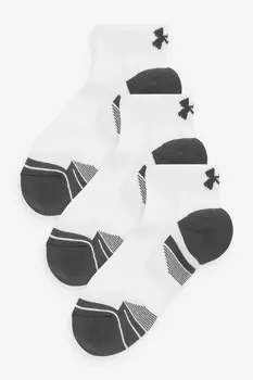 3 пары технических носков с вырезом ниже щиколотки Under Armour, белый