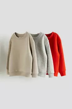 3 пары толстовок H&M, красный