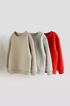 3 пары толстовок H&M, красный
