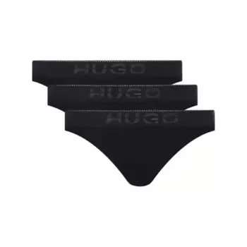 3 пары трусиков Hugo, черный