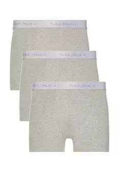 3 пары трусов-боксеров Nudie Jeans, серый