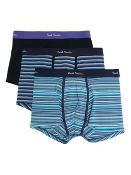 3 пары трусов-боксеров с логотипом Paul Smith, синий