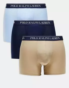 3 пары трусов-боксеров в мульти Polo Ralph Lauren