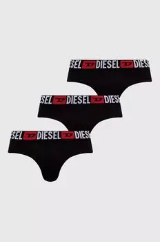 3 пары трусов Diesel, черный