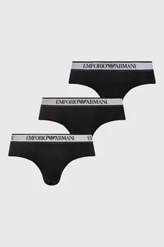3 пары трусов Emporio Armani Underwear, черный