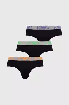 3 пары трусов Emporio Armani Underwear, черный