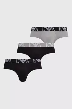 3 пары трусов Emporio Armani Underwear, серый