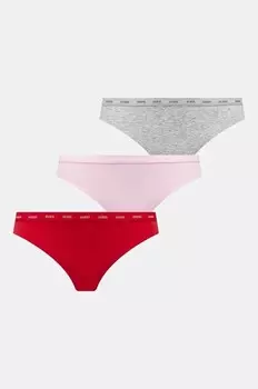 3 пары трусов Guess, красный