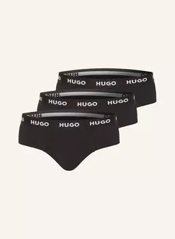 3 пары трусов Hugo, черный