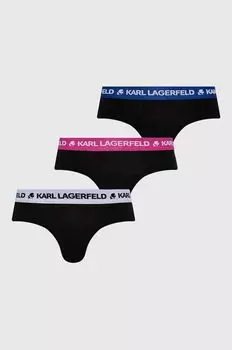 3 пары трусов Karl Lagerfeld, черный