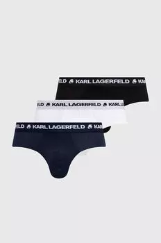3 пары трусов Karl Lagerfeld, черный