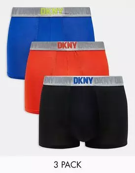 3 пары трусов Norwalk Viscoe синего цвета DKNY