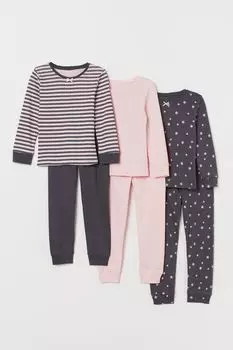 3 пижамы из джерси H&amp;M