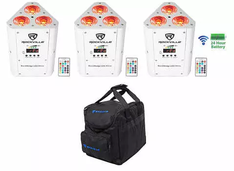 Светодиод Rockville RockWedge LED White RGBWA + UV