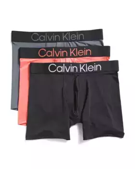 3 шт. боксеры с ярким логотипом Calvin Klein, цвет Turbulence
