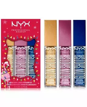 3 шт. Набор осветляющих жидких теней для век Glow Shots Nyx Professional Makeup, цвет 01