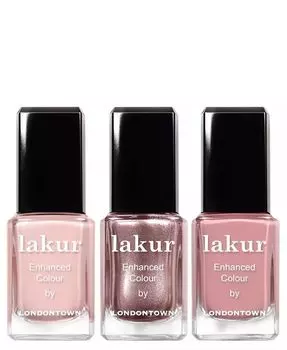 3 шт. Набор усиленных цветных лаков для ногтей Rose All Day Lakur Londontown, цвет Assorted