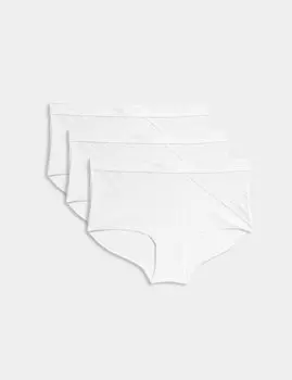 3 шт. Шорты с высокой посадкой Body Define Body, белый