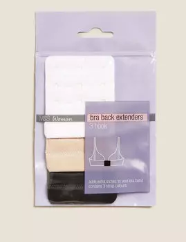 3 шт., удлинители для бюстгальтера с 3 крючками Marks & Spencer, мульти