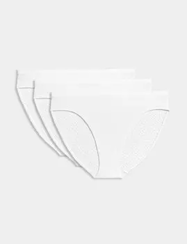 3 шт. Высокие трусики Body Soft Body, белый