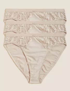 3 шт. Высокие трусики Wildblooms Marks & Spencer