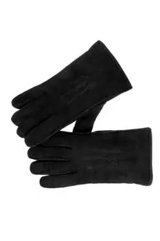 3-точечные перчатки из овчины Nordvek, черный