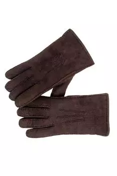3-точечные перчатки из овчины Nordvek, коричневый