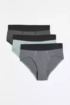 3 труса xtra life H&M, бирюзовый