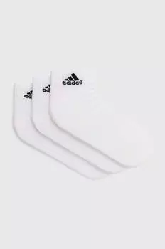 3 упаковки носков adidas, белый