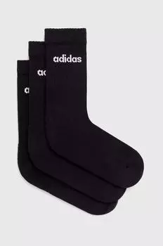 3 упаковки носков adidas, черный
