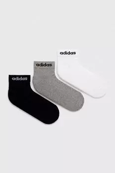 3 упаковки носков adidas, черный