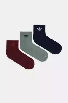 3 упаковки носков adidas Originals, гранатовый