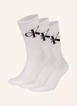 3 упаковки носков Calvin Klein, белый