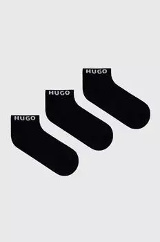 3 упаковки носков Hugo, черный