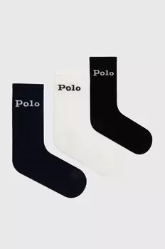 3 упаковки носков Polo Ralph Lauren, черный