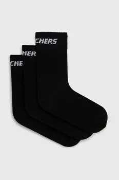 3 упаковки носков Skechers, черный