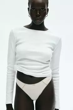 3 упаковки стрингов H&M, желтый