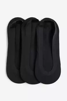 3 упаковки супер низких носков H&M, черный