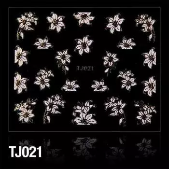 3D наклейки - Цветы Tj021 Pu, Molly Lac