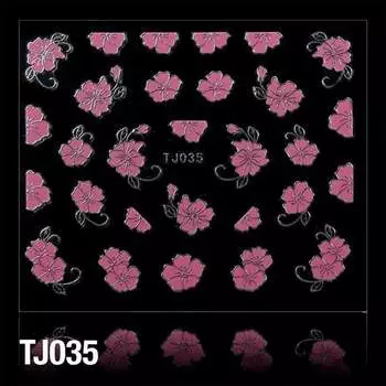 3D наклейки - Цветы Tj035 Отличия, Molly Lac