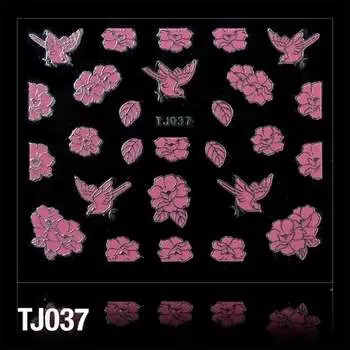 3D наклейки - Цветы Tj037 Отличия, Molly Lac