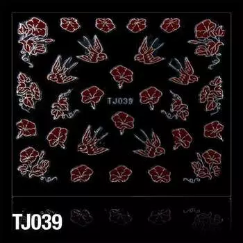 3D наклейки - Цветы Tj039 Часть, Molly Lac