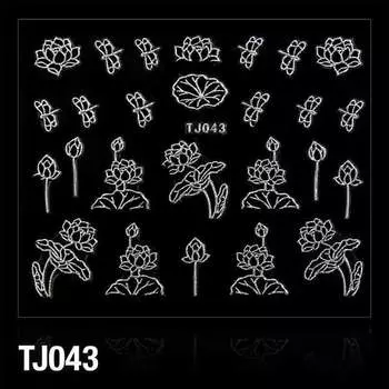 3D наклейки - Цветы Tj043 Часть, Molly Lac