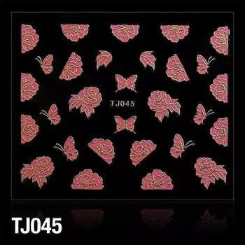 3D наклейки - Цветы Tj045 Отличия, Molly Lac